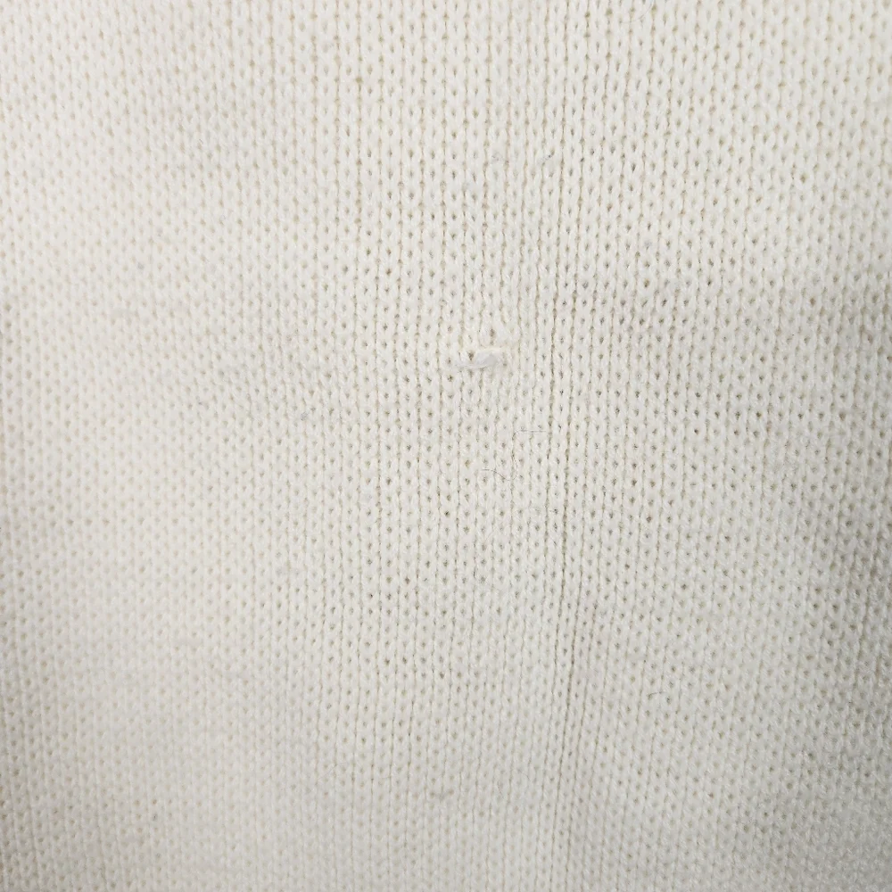 Vintage Fair Isle Nordic Ski Turtleneck Sweater Beige 1970s 1980s Size Small - Picture 8 of 10